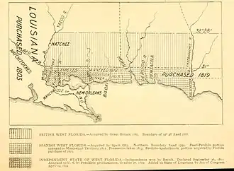 A map published in 1898 showing Bayou Barbary was part of an independent state.