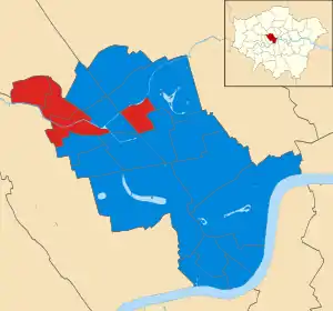 Westminster 2002 results map