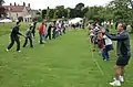 Egg-throwing at summer fete