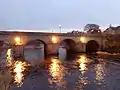 Wetherby Bridge illuminated