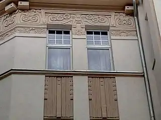 Detail of stuccoed motifs