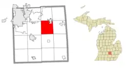 Location within Ingham County