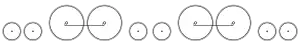 Diagram of two small leading wheels, two large driving wheels joined by a coupling rod, two small trailing wheels, two large driving wheels joined by a coupling rod, and two small leading wheels