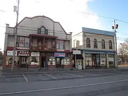 Commercial buildings on Main Street in Whitesboro