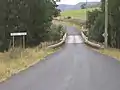 Single lane bridge across Widden Creek