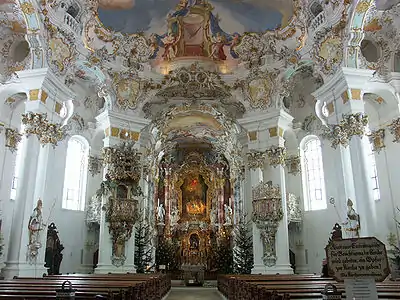 The Wieskirche by Dominikus Zimmermann (1745–1754)