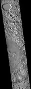 East side of Cerulli crater, as seen by CTX camera.