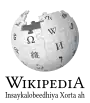 Wikipedia logo showing "Wikipedia: The Free Encyclopedia" in Somali