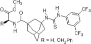 2007: Wanka/Schreiner, chiral peptidic adamantane-based thiourea, catalysis of Morita-Baylis-Hillman reactions.