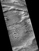 Wells Crater, as seen by CTX camera (on Mars Reconnaissance Orbiter).