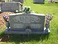 The grave of G.T. and Florence Wilburn located at the Fall River Cemetery.