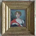 Miniature portrait titled: Wilhelmine von Mengden .. Grafin Medem ... 1792