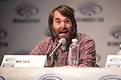 Will Forte speaking at the 2015 Wondercon, for "The Last Man on Earth", at the Anaheim Convention Center in Anaheim, California.