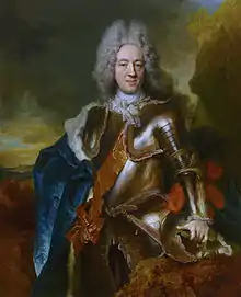 Fürst William Hyacinth of Nassau-Siegen. Portrait by Nicolas de Largillière, 18th century. Mauritshuis, The Hague.