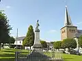 The village green and church of Willerzie