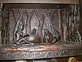 William Russell Sweet's wood carved hutch cabinet- panel view