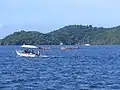 Looking West across Williams Bay during Dragon Boat racing in Chaguaramas, Trinidad and Tobago