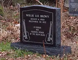 Brown's grave at Shepard Church, Prichard, Mississippi