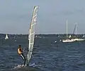 Windsurfer on the lake