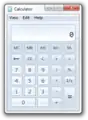 Windows 7 Calculator with Windows Aero