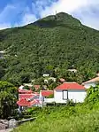 The peak as seen from Windwardside