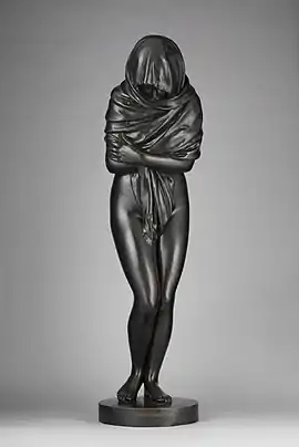 Winter; by Jean-Antoine Houdon; 1787; bronze; 143.5 x 39.1 x 50.5 cm, height of the pedestal: 86.4 cm; Metropolitan Museum of Art