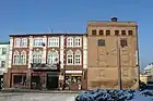 An old townhouse and the Witnica Brewery (Browar Witnica)