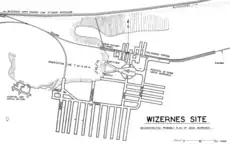 Plan of the Wizernes complex as built by September 1944