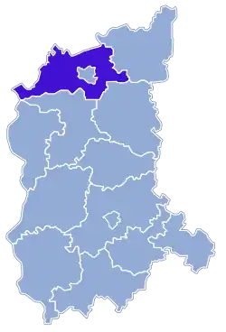 Location within the voivodeship