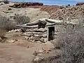 A 1907 root cellar is adjacent to the cabin