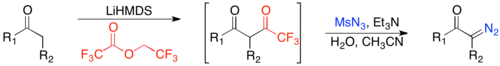 Danheiser diazo-transfer