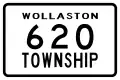 Diagram of a shield for Wollaston Township Road 620