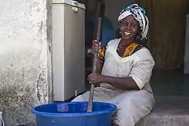 Later in the week, the seaweed farmers will sell their finished soaps in Zanzibar town or to regular local customers. As seaweed levels decline, they have found a way to increase the value of their work.