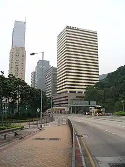 A view of commercial and industrial Staunton Creek from the Wong Chuk Hang Road