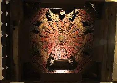 Inner view of the Wooden Mandap