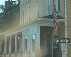 The borough's post office in 2009 (destroyed by fire in 2021)