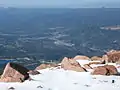 Woodland Park as viewed from the summit of Pikes Peak