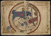 Istakhri's world map (South at top, copy dated to 1193)