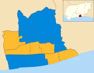 2010 results map