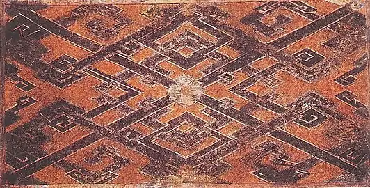 Woven silk from the Western Han Dynasty, 2nd century BC