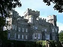 Image 60Wray Castle – built by a Liverpool doctor who had married a rich wife. Constructed in 1840 at the head of Windermere. Associated with two key players of the National Trust : Canon Rawnsley and Beatrix Potter (from History of Cumbria)