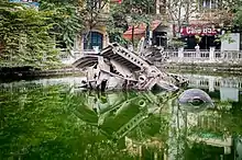 B-52 wreckage in Huu Tiep Lake