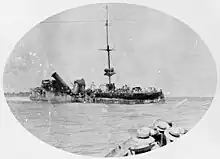 Image 7The wrecked German raider Emden (from History of the Royal Australian Navy)