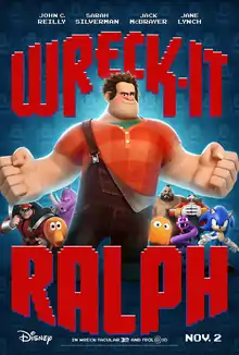 Theatrical release poster depicting Ralph along with various video game characters