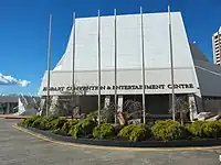 West end of the Wrest Point convention centre and casino