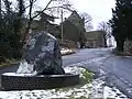 View from War memorial towards the church.