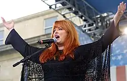 Wynonna performing at the Pentagon in 2004.