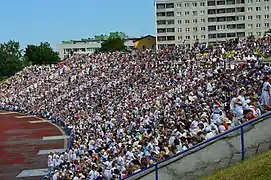 Stadium at its full capacity.