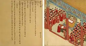 Xu's career No. 17 (經筵進講): Giving course to Wanli Emperor (Xu was 47)