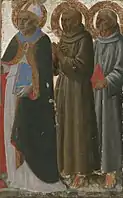 Saints Zenobius, Francis and Anthony of Padua, Yale University Art Gallery, New Haven, 76.5 x 47 cm (30 1/8 x 18 1/2 in.